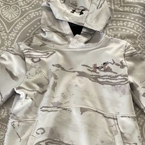 Boys white camo under armor